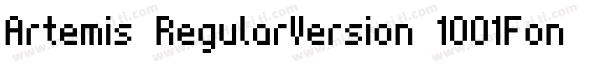 Artemis RegularVersion 1001Fontse字体转换